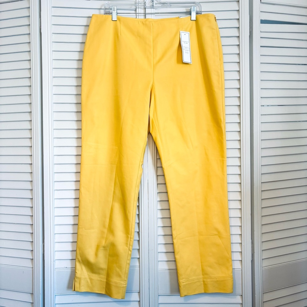 NWT Charter Club Pant Shop Yellow Pants Size 14